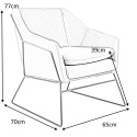 King Home Fotel EMMA VELVET ciemny zielony welur - podstawa czarna metalowa King Home Fotel EMMA VELVET ciemny zielony welur - podstawa czarna metalowa