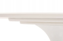 King Home Stół TULIP ELLIPSE biały - blat owalny MDF półmat, metal lakierowany połysk