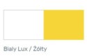 SZAFKA NOCNA Z SZUFLADĄ MEBLE MŁODZIEŻOWE MOBI System MO17 Meblar - Biały Lux / Żółty - szafka nocna z szufladą i półkami