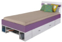 Meblar NEXT System (B) Zestaw mebli młodzieżowych - 8 el. - szafa, łóżko, regały, biurko, półka, szafka nocna