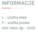 SZAFA MŁODZIEŻOWA Z SZUFLADAMI TRZYDRZWIOWA NEXT System NX1 Meblar - Sosna bielona / Earth szara - z szufladami i otwartą półką