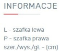 SZAFA MŁODZIEŻOWA DWUDRZWIOWA NEXT System NX3 Meblar - Sosna bielona / Earth szara - szafa z szufladą i otwartą półką