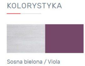 REGAŁ MŁODZIEŻOWY NEXT System NX4 Meblar - Sosna bielona / Viola - z szufladami i półkami do pokoju nastolatka- płyta laminowana REGAŁ MŁODZIEŻOWY NEXT System NX4 Meblar - Sosna bielona / Viola - z szufladami i półkami do pokoju nastolatka- płyta laminowana