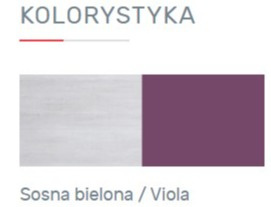 REGAŁ MŁODZIEŻOWY NEXT System NX5 Meblar - Sosna bielona / Viola z szufladami oraz półkami - do pokoju nastolatka REGAŁ MŁODZIEŻOWY NEXT System NX5 Meblar - Sosna bielona / Viola z szufladami oraz półkami - do pokoju nastolatka