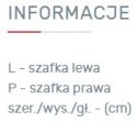 REGAŁ MŁODZIEŻOWY Meblar NEXT System NX8 - Sosna bielona / Earth szary z szufladami i drzwiami uchylnymi -do pokoju nastolatka