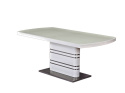 SIGNAL STÓŁ GUCCI SZKŁO HARTOWANE + MDF BIAŁY / MDF + STAL SZCZOTKOWANA BIAŁY LAKIER140(200)X85 SIGNAL STÓŁ GUCCI SZKŁO HARTOWANE + MDF BIAŁY / MDF + STAL SZCZOTKOWANA BIAŁY LAKIER140(200)X85