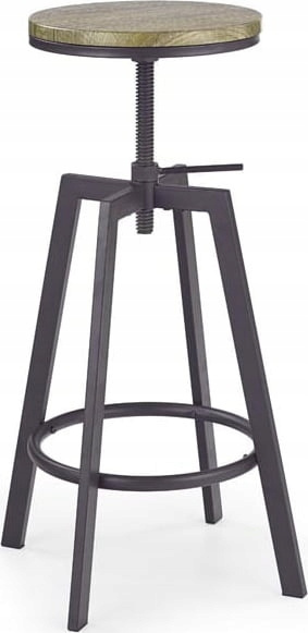 HOKER H64 REGULOWANA WYSOKOŚĆ Halmar OLD VASION / COFFEE MDF laminowany stal malowana HOKER H64 REGULOWANA WYSOKOŚĆ Halmar OLD VASION / COFFEE MDF laminowany stal malowana