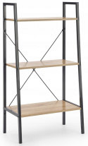 Halmar regał NARVIK REG3 stal malowana czarny / dąb sonoma płyta laminowana 60x32 Halmar regał NARVIK REG3 stal malowana czarny / dąb sonoma płyta laminowana 60x32