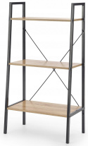 Halmar regał NARVIK REG3 stal malowana czarny / dąb sonoma płyta laminowana 60x32 Halmar regał NARVIK REG3 stal malowana czarny / dąb sonoma płyta laminowana 60x32