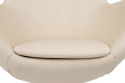 King Home Fotel obrotowy z funkcją bujania EGG SZEROKI VELVET beżowy.56 - welur, podstawa stal polerowana King Home Fotel obrotowy z funkcją bujania EGG SZEROKI VELVET beżowy.56 - welur, podstawa stal polerowana