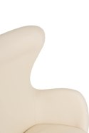 King Home Fotel obrotowy z funkcją bujania EGG SZEROKI VELVET beżowy.56 - welur, podstawa stal polerowana King Home Fotel obrotowy z funkcją bujania EGG SZEROKI VELVET beżowy.56 - welur, podstawa stal polerowana