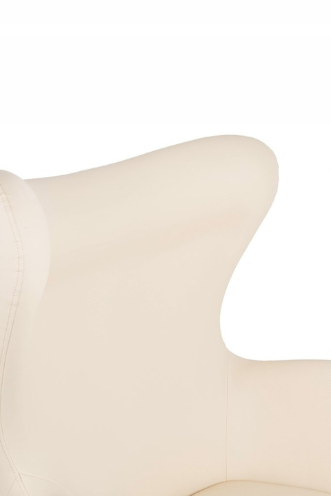 King Home Fotel obrotowy z funkcją bujania EGG SZEROKI VELVET beżowy.56 - welur, podstawa stal polerowana King Home Fotel obrotowy z funkcją bujania EGG SZEROKI VELVET beżowy.56 - welur, podstawa stal polerowana