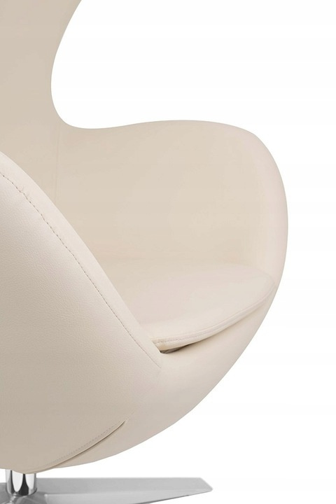 King Home Fotel obrotowy z funkcją bujania EGG SZEROKI VELVET beżowy.56 - welur, podstawa stal polerowana King Home Fotel obrotowy z funkcją bujania EGG SZEROKI VELVET beżowy.56 - welur, podstawa stal polerowana