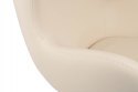 King Home Fotel obrotowy z funkcją bujania EGG SZEROKI VELVET beżowy.56 - welur, podstawa stal polerowana King Home Fotel obrotowy z funkcją bujania EGG SZEROKI VELVET beżowy.56 - welur, podstawa stal polerowana