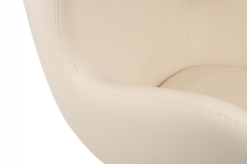 King Home Fotel obrotowy z funkcją bujania EGG SZEROKI VELVET beżowy.56 - welur, podstawa stal polerowana King Home Fotel obrotowy z funkcją bujania EGG SZEROKI VELVET beżowy.56 - welur, podstawa stal polerowana