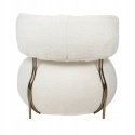 King Home Fotel LOW TEDDY beżowy tkanina - podstawa stal lakierowana brązowa King Home Fotel LOW TEDDY beżowy tkanina - podstawa stal lakierowana brązowa
