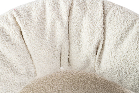 King Home Fotel LOW TEDDY beżowy tkanina - podstawa stal lakierowana brązowa King Home Fotel LOW TEDDY beżowy tkanina - podstawa stal lakierowana brązowa