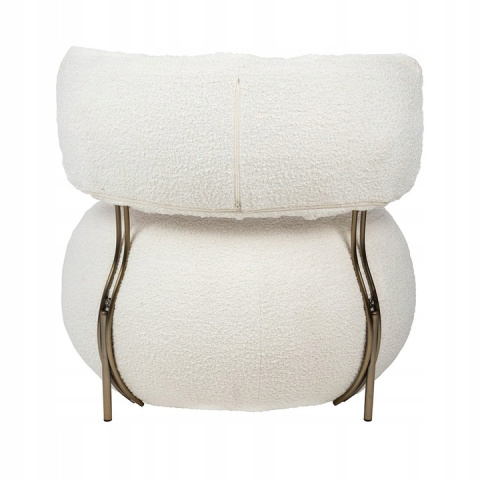 King Home Fotel LOW TEDDY beżowy tkanina - podstawa stal lakierowana brązowa King Home Fotel LOW TEDDY beżowy tkanina - podstawa stal lakierowana brązowa
