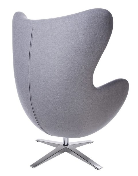 King Home Fotel obrotowy z funkcją bujania EGG SZEROKI szary.18 - wełna kaszmir, podstawa stal polerowana King Home Fotel obrotowy z funkcją bujania EGG SZEROKI szary.18 - wełna kaszmir, podstawa stal polerowana
