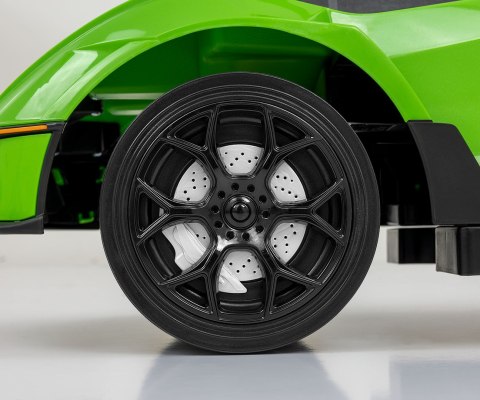 Milly Mally Pojazd z rączką LAMBORGHINI ESSENZA SC V12 Green - jeździk samochód zielony, skrętne koła, kierownica z dźwiękiem Milly Mally Pojazd z rączką LAMBORGHINI ESSENZA SC V12 Green - jeździk samochód zielony, skrętne koła, kierownica z dźwiękiem