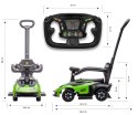 Milly Mally Pojazd z rączką LAMBORGHINI ESSENZA SC V12 Green - jeździk samochód zielony, skrętne koła, kierownica z dźwiękiem Milly Mally Pojazd z rączką LAMBORGHINI ESSENZA SC V12 Green - jeździk samochód zielony, skrętne koła, kierownica z dźwiękiem