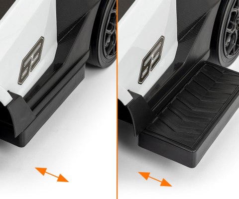 Milly Mally Pojazd z rączką LAMBORGHINI ESSENZA SC V12 White - jeździk samochód biały, skrętne koła, kierownica z dźwiękiem Milly Mally Pojazd z rączką LAMBORGHINI ESSENZA SC V12 White - jeździk samochód biały, skrętne koła, kierownica z dźwiękiem