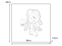 SIGNAL OBRAZ BETTA II 80X80 - obraz na szkle hartowanym, fauna morska SIGNAL OBRAZ BETTA II 80X80 - obraz na szkle hartowanym, fauna morska