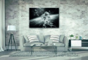 SIGNAL OBRAZ COSMONAUT 120X80 - obraz na szkle hartowanym - kosmonauta, czarno biały SIGNAL OBRAZ COSMONAUT 120X80 - obraz na szkle hartowanym - kosmonauta, czarno biały