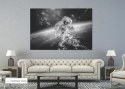SIGNAL OBRAZ COSMONAUT 120X80 - obraz na szkle hartowanym - kosmonauta, czarno biały SIGNAL OBRAZ COSMONAUT 120X80 - obraz na szkle hartowanym - kosmonauta, czarno biały