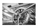 SIGNAL OBRAZ ENGINE 120X80 - obraz na szkle hartowanym - stalowe śmigła SIGNAL OBRAZ ENGINE 120X80 - obraz na szkle hartowanym - stalowe śmigła
