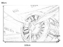 SIGNAL OBRAZ ENGINE 120X80 - obraz na szkle hartowanym - stalowe śmigła SIGNAL OBRAZ ENGINE 120X80 - obraz na szkle hartowanym - stalowe śmigła