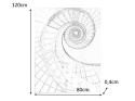 SIGNAL OBRAZ STAIRS II 80X120 - obraz na szkle hartowanym, schody