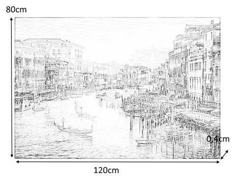 SIGNAL OBRAZ VENICE 120X80 - obraz na szkle hartowanym, Venecja pejzaż SIGNAL OBRAZ VENICE 120X80 - obraz na szkle hartowanym, Venecja pejzaż