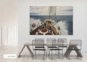 SIGNAL OBRAZ YACHT 120X80 - obraz na szkle hartowanym, statek na morzu SIGNAL OBRAZ YACHT 120X80 - obraz na szkle hartowanym, statek na morzu