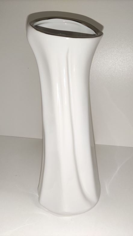 OUTLET Forte AZ-CE-C103 Wazon biało-srebrny OUTLET Forte AZ-CE-C103 Wazon biało-srebrny
