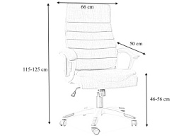 SIGNAL FOTEL OBROTOWY Q-087 SZARY MATERIAŁ TILT