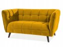 SIGNAL SOFA CASTELLO 2 VELVET CURRY BLUVEL 68 / WENGE