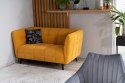 SIGNAL SOFA CASTELLO 2 VELVET CURRY BLUVEL 68 / WENGE SIGNAL SOFA CASTELLO 2 VELVET CURRY BLUVEL 68 / WENGE