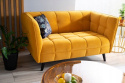 SIGNAL SOFA CASTELLO 2 VELVET CURRY BLUVEL 68 / WENGE SIGNAL SOFA CASTELLO 2 VELVET CURRY BLUVEL 68 / WENGE