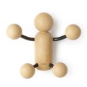 Umbra UMBRA wieszak ścienny WOODY WALL HOOK czarny/naturalny - drewniany wieszak na ubrania - 4 haczyki - kształt ludzika Umbra UMBRA wieszak ścienny WOODY WALL HOOK czarny/naturalny - drewniany wieszak na ubrania - 4 haczyki - kształt ludzika