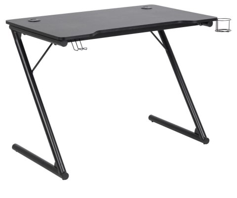Actona ACTONA biurko gameingowe TROOPER czarne - blat MDF laminowany, nogi metalowe - uchwyt na kubek i wieszak na słuchawki Actona ACTONA biurko gameingowe TROOPER czarne - blat MDF laminowany, nogi metalowe - uchwyt na kubek i wieszak na słuchawki