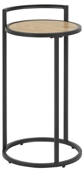 Actona ACTONA stolik kawowy SEAFORD 33x65, MDF fornir dąb, metal malowany czarny Actona ACTONA stolik kawowy SEAFORD 33x65, MDF fornir dąb, metal malowany czarny