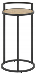 Actona ACTONA stolik kawowy SEAFORD 33x65, MDF fornir dąb, metal malowany czarny Actona ACTONA stolik kawowy SEAFORD 33x65, MDF fornir dąb, metal malowany czarny