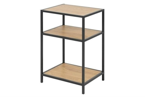 Actona ACTONA stolik, szafka nocna SEAFORD 42x35wys.63, MDF fornir Dąb, metal malowany proszkowo czarny półki Actona ACTONA stolik, szafka nocna SEAFORD 42x35wys.63, MDF fornir Dąb, metal malowany proszkowo czarny półki