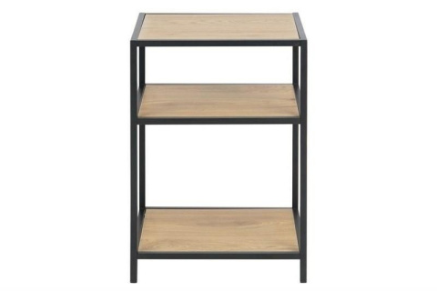 Actona ACTONA stolik, szafka nocna SEAFORD 42x35wys.63, MDF fornir Dąb, metal malowany proszkowo czarny półki Actona ACTONA stolik, szafka nocna SEAFORD 42x35wys.63, MDF fornir Dąb, metal malowany proszkowo czarny półki