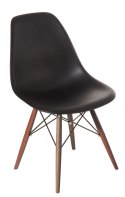 D2.DESIGN Krzesło P016W tworzywo PP czarne/dark drewno ciemny naturalny D2.DESIGN Krzesło P016W tworzywo PP czarne/dark drewno ciemny naturalny