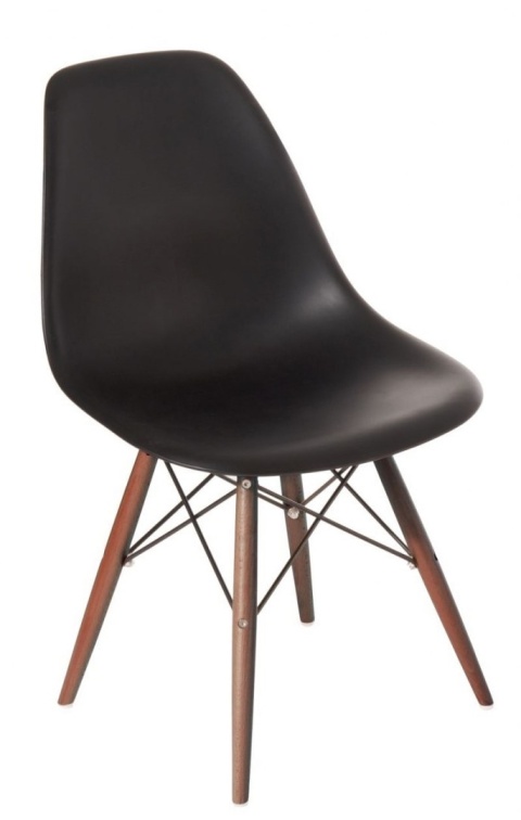 D2.DESIGN Krzesło P016W tworzywo PP czarne/dark drewno ciemny naturalny D2.DESIGN Krzesło P016W tworzywo PP czarne/dark drewno ciemny naturalny