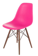 D2.DESIGN Krzesło P016W tworzywo PP dark pink/dark, różowe ciemne drewno D2.DESIGN Krzesło P016W tworzywo PP dark pink/dark, różowe ciemne drewno