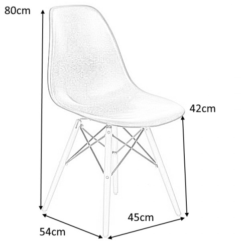 D2.DESIGN Krzesło P016W tworzywo PP białe, drewniane nogi wygodne i funkcjonalne D2.DESIGN Krzesło P016W tworzywo PP białe, drewniane nogi wygodne i funkcjonalne