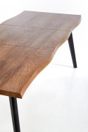 STÓŁ ROZKŁADANY DICKSON 150-210x90 blat dąb naturalny nogi - czarne - do jadalni HALMAR blat MDF okleinowany nogi lite drewno STÓŁ ROZKŁADANY DICKSON 150-210x90 blat dąb naturalny nogi - czarne - do jadalni HALMAR blat MDF okleinowany nogi lite drewno